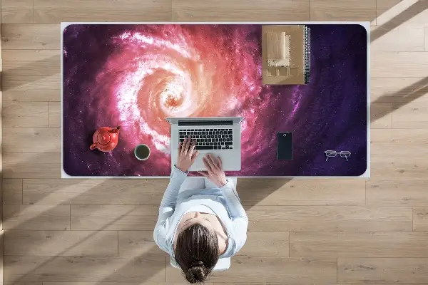 Schreibtisch Unterlegmatte Kosmischer Wirbel
