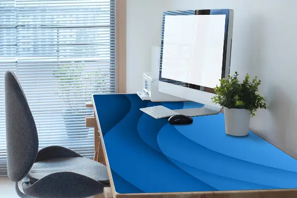 PVC Schreibtischmatte Blauer Übergang