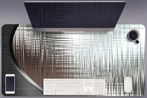 Büro-Schreibtischmatte Abstraktion. Silber