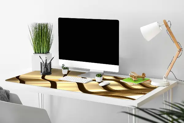 Büro-Schreibtischmatte Goldene Elemente