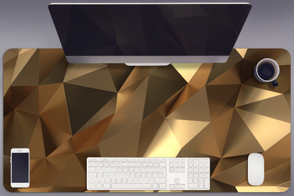 Schreibtisch Unterlegmatte Goldfolie