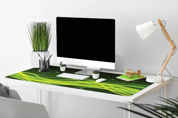 Büro-Schreibtischmatte Grüne Streifen