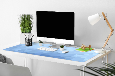 Büro-Schreibtischmatte Blaue Abstraktion.