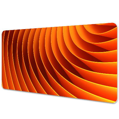 PVC Schreibtischmatte Orangefarbene Wellen