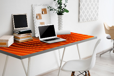 PVC Schreibtischmatte Orangefarbene Wellen