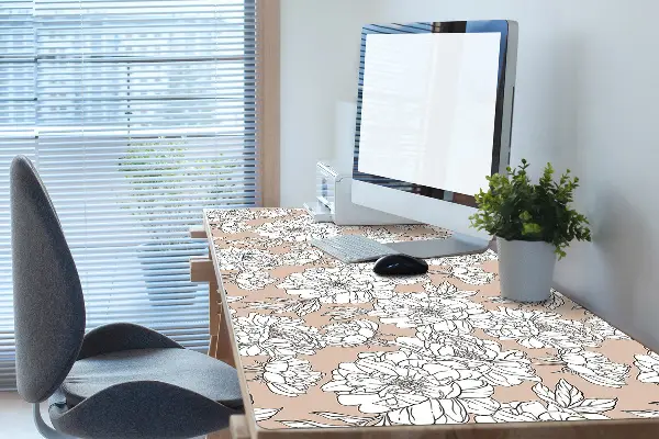 Schreibtischunterlage Künstlerische Blumen