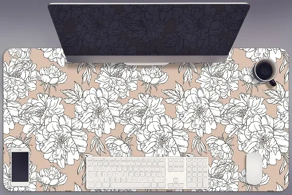 Schreibtischunterlage Künstlerische Blumen