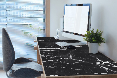 Schreibtischunterlage Schwarzer Marmor