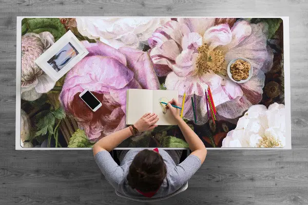 Büro-Schreibtischmatte Garten der Rosen