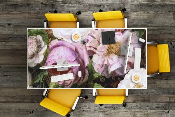 Büro-Schreibtischmatte Garten der Rosen
