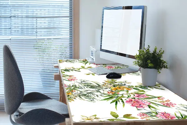 Büro-Schreibtischmatte Die blühenden Bäume