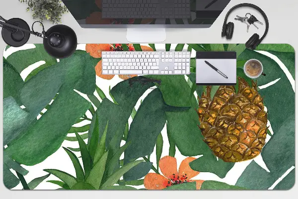 Schreibtisch Unterlegmatte Tropische Ananas