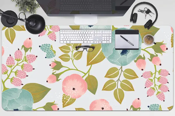 Büro-Schreibtischmatte Frühlingsblumen