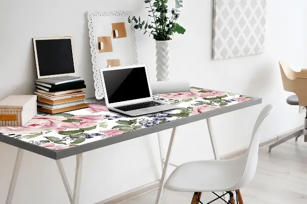 PVC Schreibtischmatte Aquarellrosen