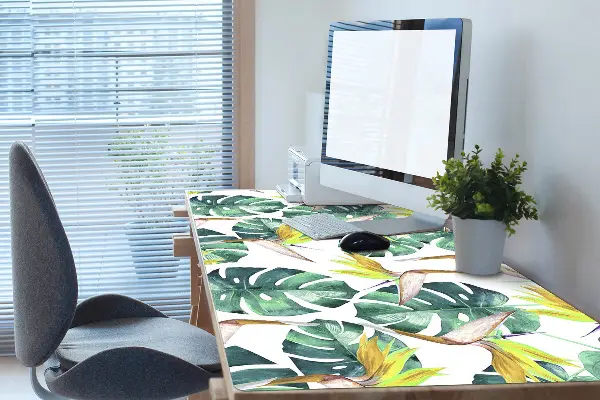 Büro-Schreibtischmatte Exotische Blätter
