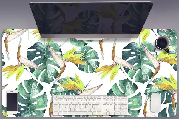 Büro-Schreibtischmatte Exotische Blätter