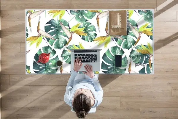 Büro-Schreibtischmatte Exotische Blätter