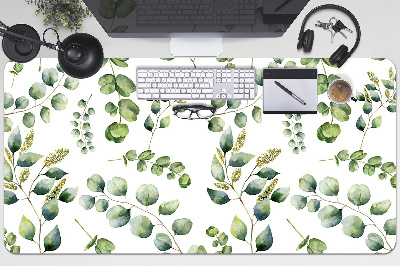 PVC Schreibtischmatte Eukalyptus floral.
