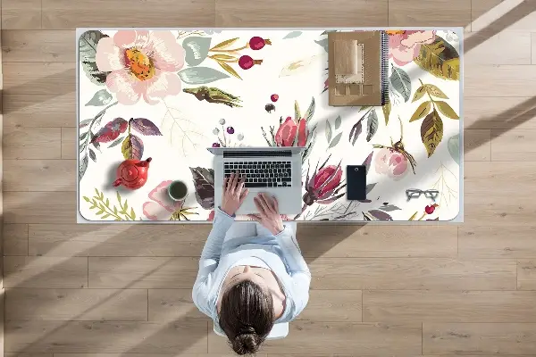 Büro-Schreibtischmatte Feldblumen