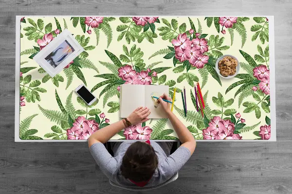 Büro-Schreibtischmatte Tropische Blumen