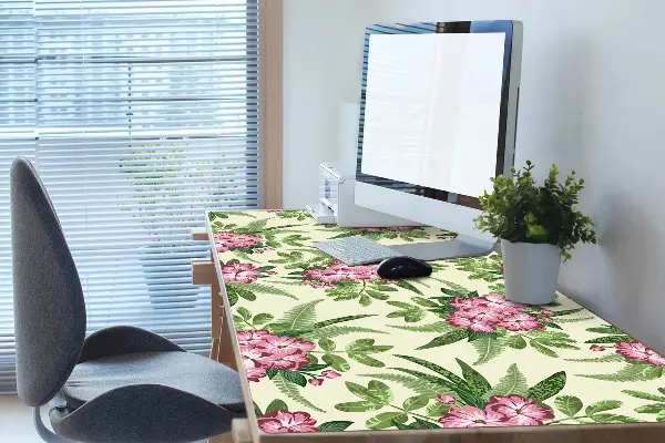 Büro-Schreibtischmatte Tropische Blumen