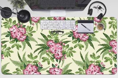 Büro-Schreibtischmatte Tropische Blumen