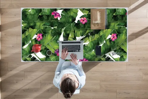 Büro-Schreibtischmatte Hibiskus