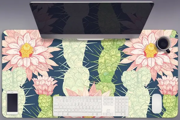 PVC Schreibtischmatte Kaktusblumen