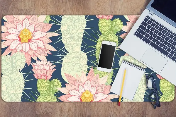 PVC Schreibtischmatte Kaktusblumen