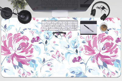 Schreibtisch Unterlegmatte Lilane Blumen