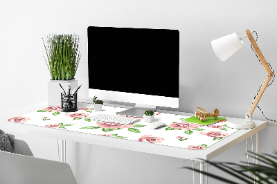 Büro-Schreibtischmatte Pastellblumen