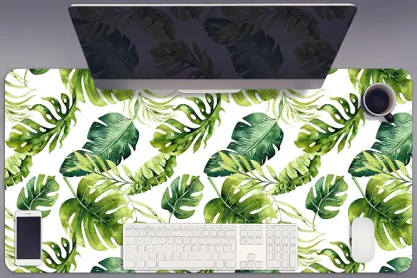 PVC Schreibtischmatte Exotische Blätter