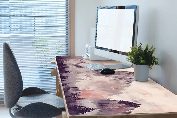 Büro-Schreibtischmatte Berg im Wald