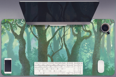 Schreibtisch Unterlegmatte dunkler Wald