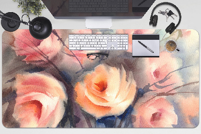 Büro-Schreibtischmatte Orange Rosen