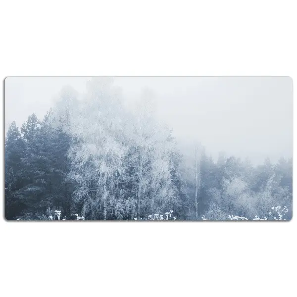 Schreibtisch Unterlegmatte Winterbäume