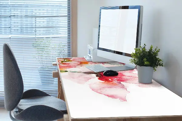 Schreibtischunterlage Aquarellblumen