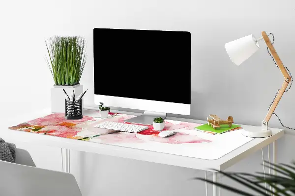 Schreibtischunterlage Aquarellblumen