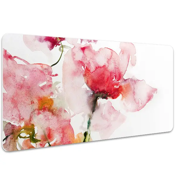 Schreibtischunterlage Aquarellblumen