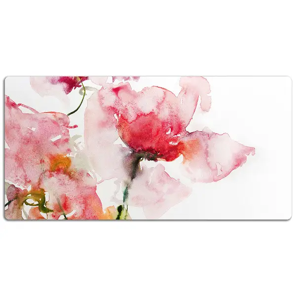 Schreibtischunterlage Aquarellblumen