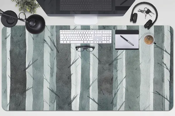 Büro-Schreibtischmatte 3D-Streifenmuster.
