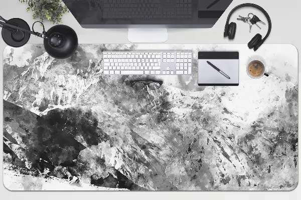 Büro-Schreibtischmatte Berglandschaft.