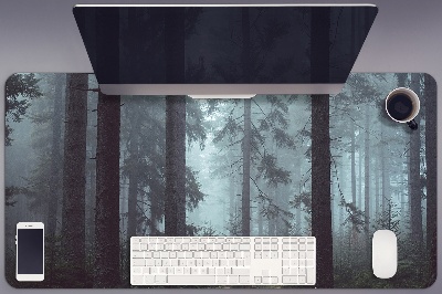 Schreibtisch Unterlegmatte Nebeliger Wald