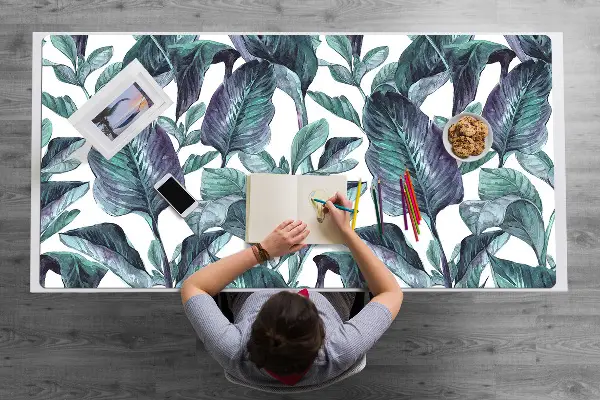 Büro-Schreibtischmatte Exotische Blätter