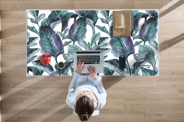 Büro-Schreibtischmatte Exotische Blätter