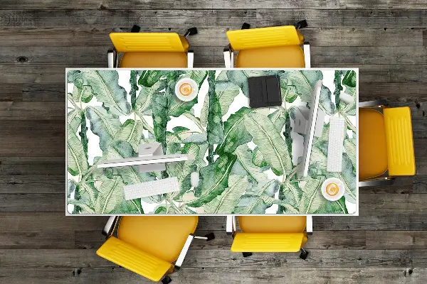 PVC Schreibtischmatte Bananenblätter