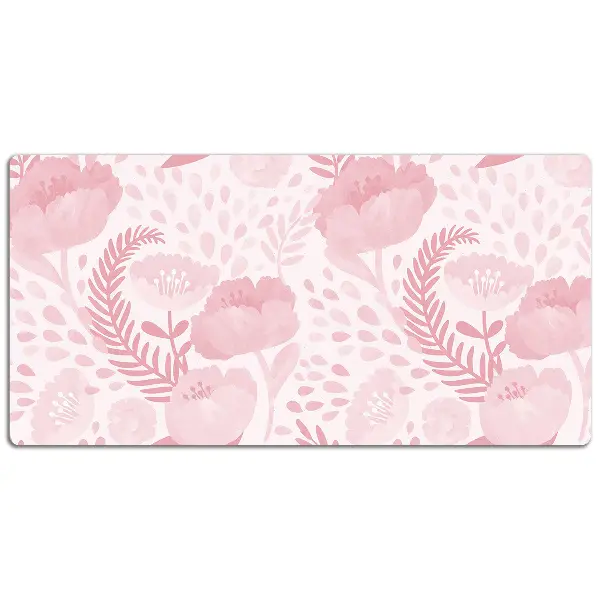 Büro-Schreibtischmatte Rosa maki.