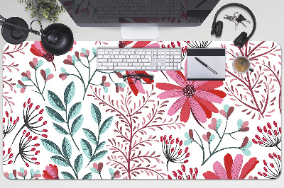 Schreibtischunterlage Blumenmuster