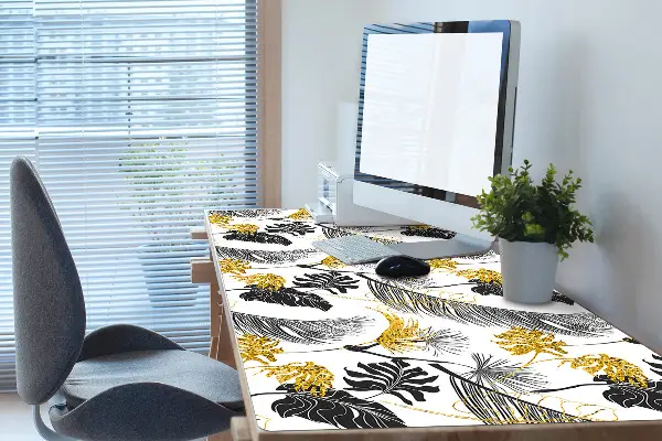 PVC Schreibtischmatte Goldenes tropisches