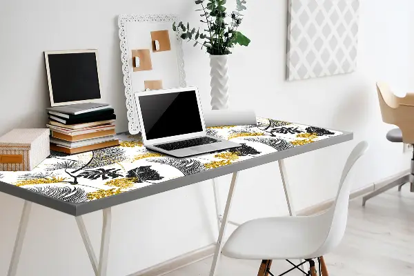 PVC Schreibtischmatte Goldenes tropisches